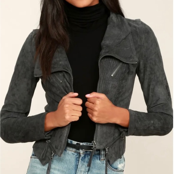 Lulus Jackets & Blazers - Suede Moto Jacket 🧡